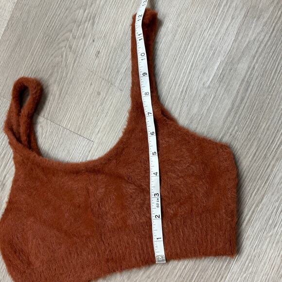 Camila Coelho Revolve Alondra Fuzzy Crop Top Women's Small - Picture 6 of 9